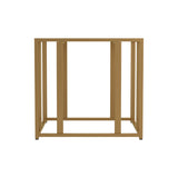 Eastbrook Contemporary Metal Frame End Table Matte Brass