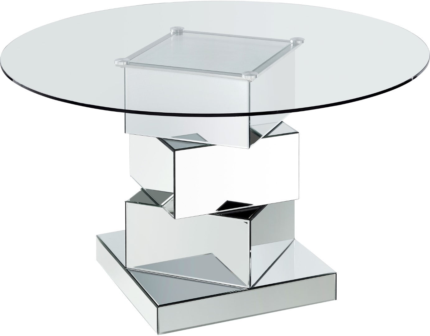 Haven Chrome Dining Table - Thumbnail 2