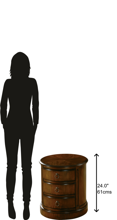 Hekman Furniture 728300081 Oval Drum Table 728300081