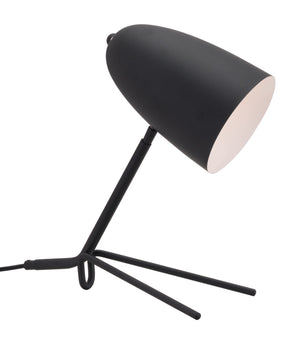 Zuo Modern Jamison Steel Modern Commercial Grade Table Lamp Black Steel