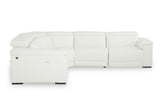 VIG Furniture Estro Salotti Palinuro - White Leather Sectional Sofa with Recliners VGNTPALINURO-WHT