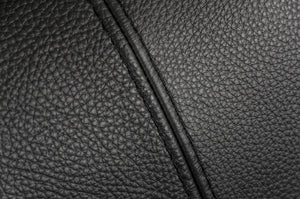 VIG Furniture Estro Salotti Sacha - Modern Black Leather Reversible Sectional Sofa Bed with Storage VGNTSACHA-BLK