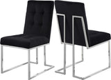 Alexis Velvet Contemporary Dining Chair - Set of 2