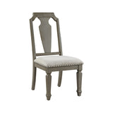 Zumala Transitional Side Chair (Set-2) Beige Linen(#2021, Cost: $3/meter) 73262-ACME