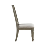 Zumala Transitional Side Chair (Set-2) Beige Linen(#2021, Cost: $3/meter) 73262-ACME