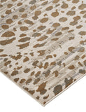 Waldor Metallic Animal Print Rug, Brown/Ivory, 6ft-7in x 9ft-6in Area Rug