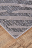 Waldor Distressed Metallic Chevron Rug, Stormy/Opal Gray, 8ft x 11ft Area Rug