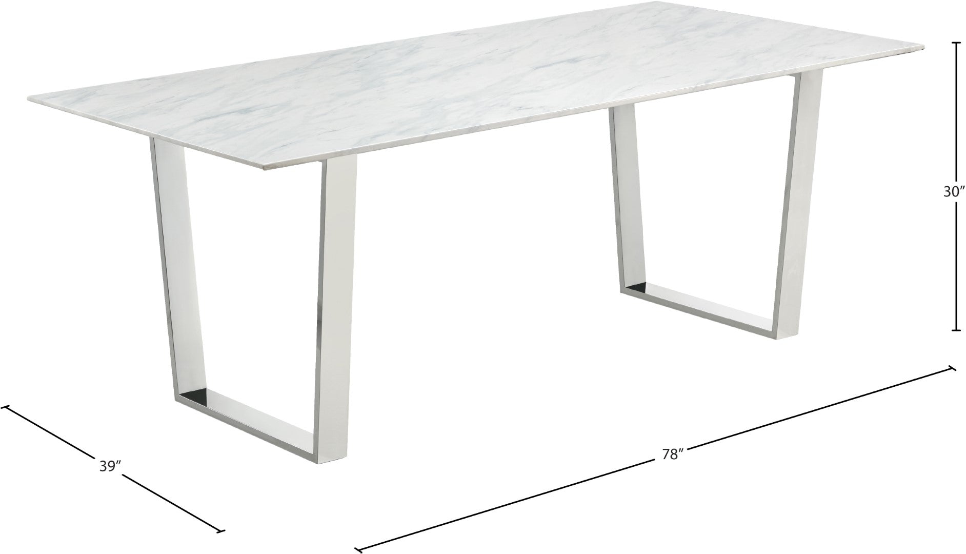 Carlton Contemporary Dining Table - Thumbnail 2