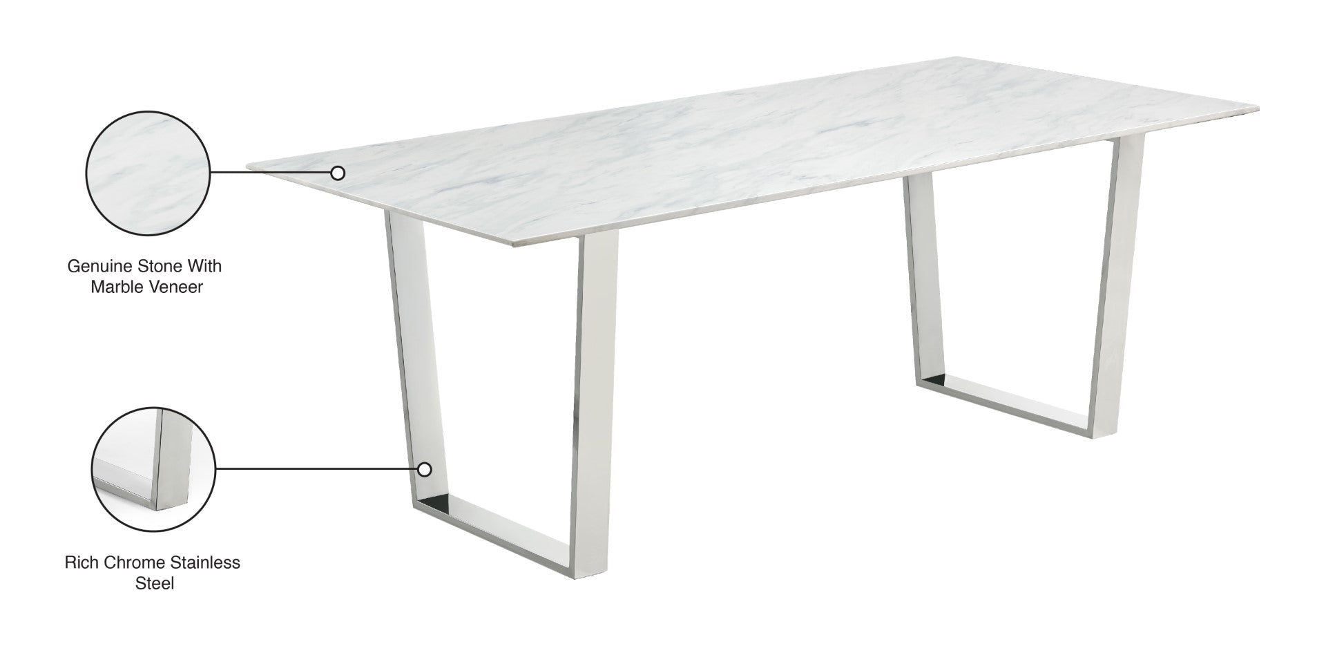 Carlton Contemporary Dining Table - Thumbnail 4