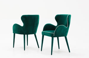 VIG Furniture Modrest Tigard Modern Green Fabric Dining Chair VGEUMC-883CH-A-GRN