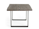 VIG Furniture Modrest Murphy - Modern Grey Aged Oak & Black Metal Dining Table VGEDLU322014