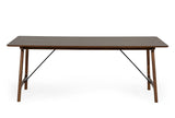 VIG Furniture Modrest Oritz Mid-Century Modern Walnut Dining Table VGMAMIT-5157