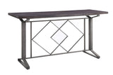 Evangeline Industrial Counter Height Table Salvaged Brown & Black Finish 73900-ACME