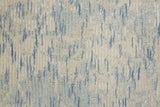 Reagan Distressed Ornamental Wool Rug, Dusk Blue/Beige, 8ft x 8ft Round