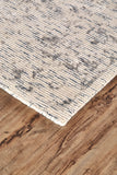 Reagan Distressed Ornamental Wool Rug, Ivory/Gray, 9ft-6in x 13ft-6in