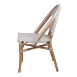 Avignon Paris Rattan Bistro Chair White/Gray