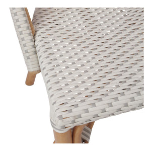 Avignon Paris Rattan Bistro Chair White/Gray