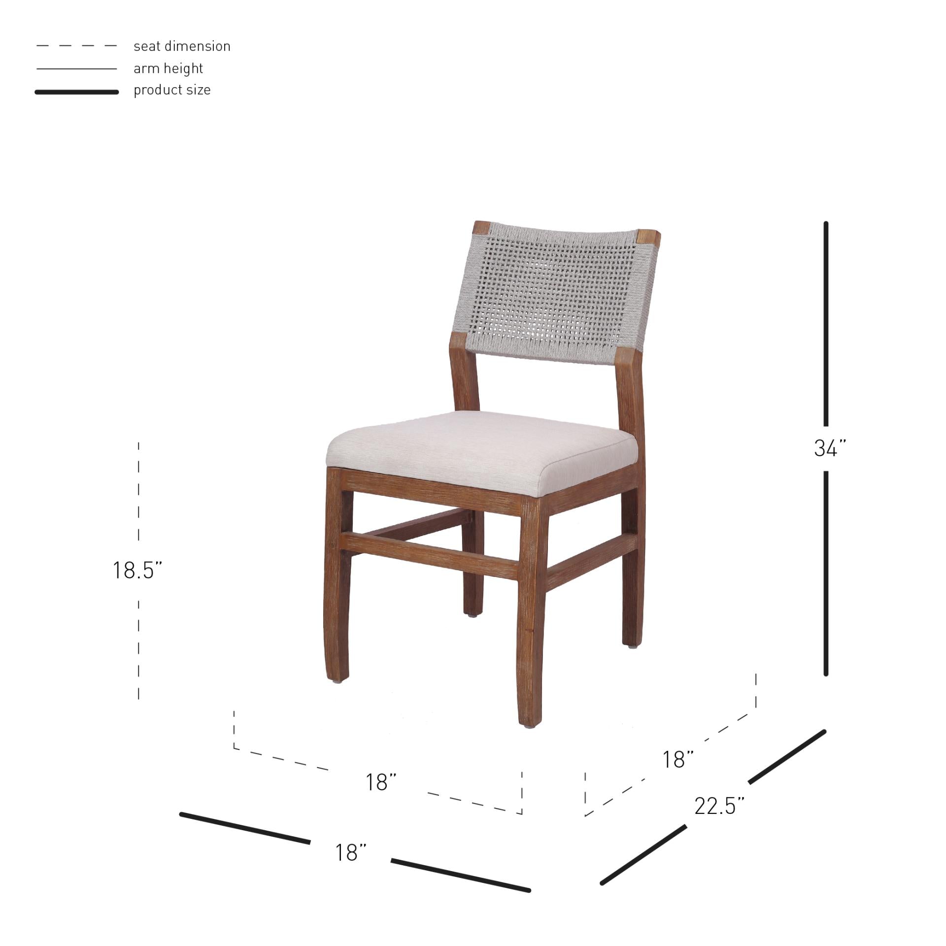 New Pacific Direct Pierre Rope Dining Chair - Thumbnail 5