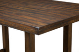 Alpine Furniture Emery Pub Height Dining Table, Walnut 2929-04 Walnut Rubberwood & Acacia Solids + MDF 64 x 38 x 36