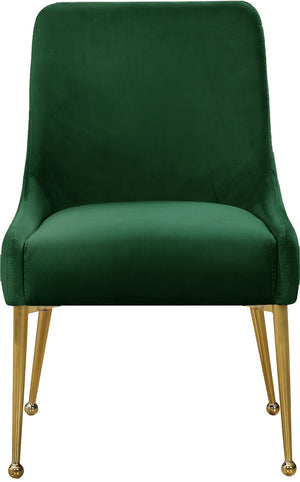 Owen Velvet / Engineered Wood / Foam Contemporary Green Velvet Dining Chair - 24" W x 21" D x 34.5" H