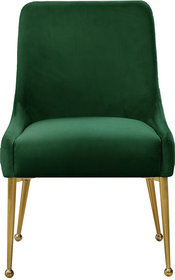 Owen Velvet / Engineered Wood / Foam Contemporary Green Velvet Dining Chair - 24" W x 21" D x 34.5" H