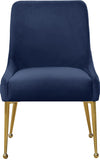 Owen Velvet / Engineered Wood / Foam Contemporary Navy Velvet Dining Chair - 24" W x 21" D x 34.5" H