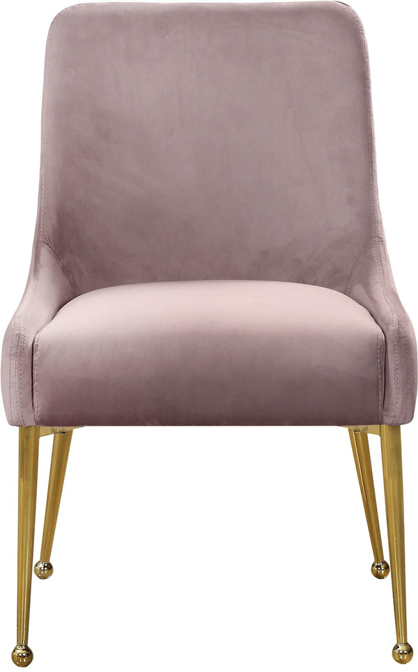 Owen Velvet / Engineered Wood / Foam Contemporary Pink Velvet Dining Chair - 24" W x 21" D x 34.5" H