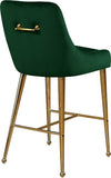 Owen Velvet / Engineered Wood / Foam Contemporary Green Velvet Stool - 23" W x 21" D x 40" H