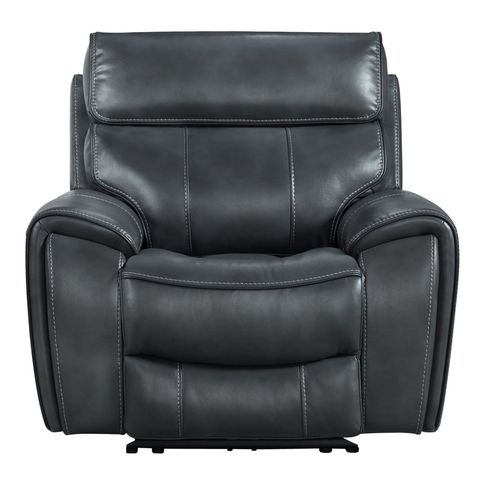 Intercon Summit Modern Dual-Power Recliner | Bolero Slate SI-RC-144DPR-SLT-C SI-RC-144DPR-SLT-C