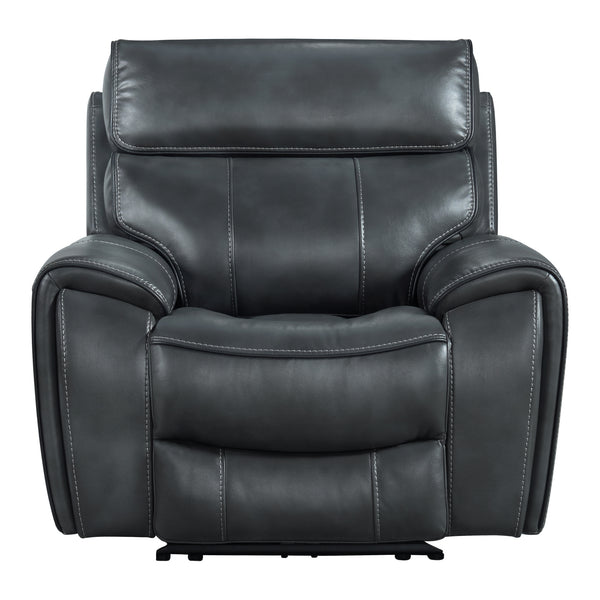 Intercon Summit Modern Dual-Power Recliner | Bolero Slate SI-RC-144DPR-SLT-C SI-RC-144DPR-SLT-C