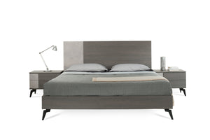 VIG Furniture Nova Domus Palermo Italian Modern Faux Concrete & Grey Bed VGACPALERMO-BED