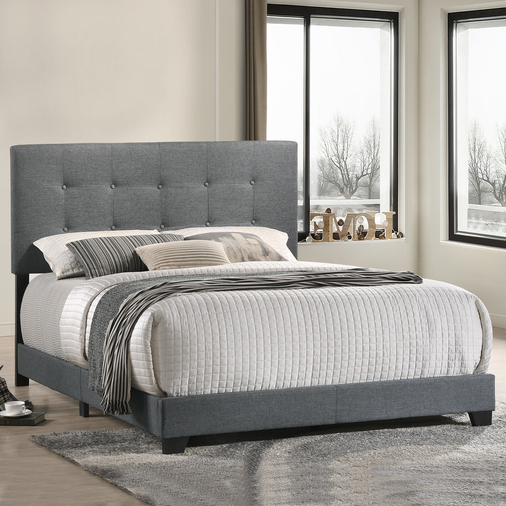 Intercon Addysonbeds Contemporary Addyson Upholstered Queen Bed UB-BR-ADYQEN-GNM-C UB-BR-ADYQEN-GNM-C