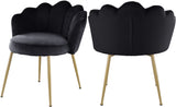 Claire Velvet Contemporary Dining Chair - Set of 2