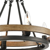 Ramsey 16'' Wide 4-Light Chandelier - Matte Black