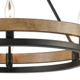 Ramsey 24'' Wide 6-Light Chandelier - Matte Black