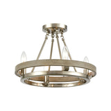 Ramsey 16'' Wide 4-Light Chandelier - Satin Nickel