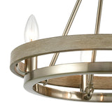 Ramsey 16'' Wide 4-Light Chandelier - Satin Nickel