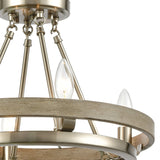 Ramsey 16'' Wide 4-Light Chandelier - Satin Nickel