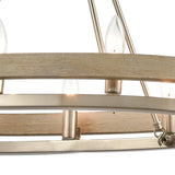 Ramsey 30'' Wide 8-Light Linear Chandelier - Satin Nickel