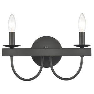 Williamson 14'' Wide 2-Light Vanity Light - Black