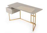 VIG Furniture Modrest Deegan Modern Grey & Bronze Desk VGWC26SZ007