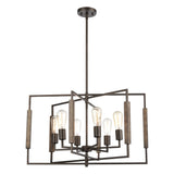 Zinger 28'' Wide 6-Light Chandelier - Oil Rubbed Bronze