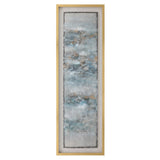 Sagebrook Home Contemporary Set of 2 -  66x21 Abstract Canvas, Multi On Gold Frame 70086 Multi Pine