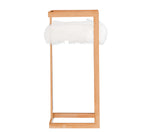 VIG Furniture Modrest Halifax Modern White Faux Fur & Rosegold Bar Stool VGRH-RHS-DC-212-WHT