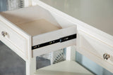 Traditional Rectangular -drawer Coffee Table Buttermilk