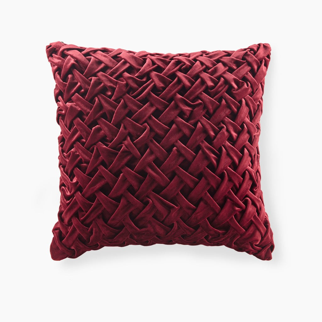 Croscill Winchester Traditional 100% Polyester Velvet With Pintucked Square  Pillow CCL30-0037