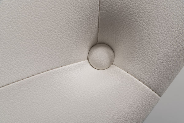 VIG Furniture Modrest Kilson Modern White Leatherette & Stainless Steel Dining Chair (Set of 2) VGVCB1819-WHT