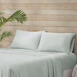 Beautyrest Tencel Polyester Blend Casual Sheet Set Sage King BR20-3903