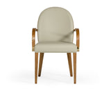 VIG Furniture Modrest Rexford Modern Beige & Walnut Dining Armchair VGCSACH-17093