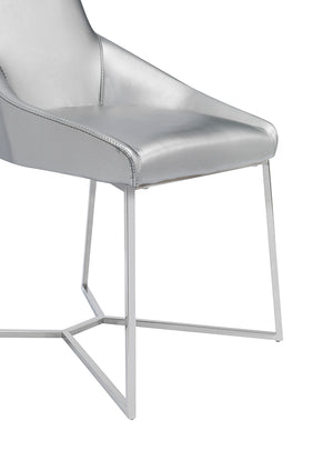 VIG Furniture Modrest Sarah Modern Pearl Grey Leatherette Dining Chair (Set of 2) VGZAY917-PRL
